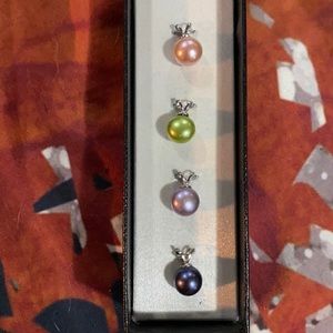Colored Pearl Sterling Silver charms